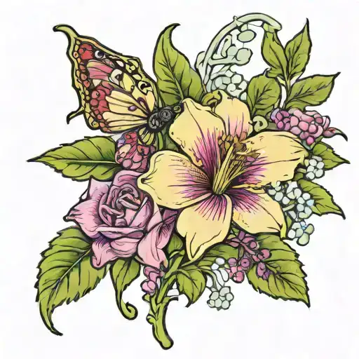 August Birth Flower Name Ellianna In Stem