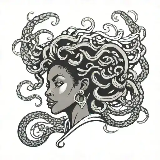 Medusa African American Woman