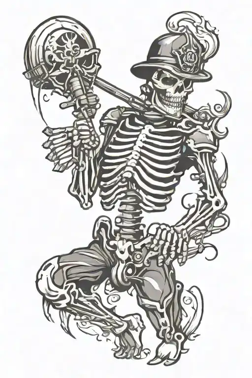 Skeleton Fireman