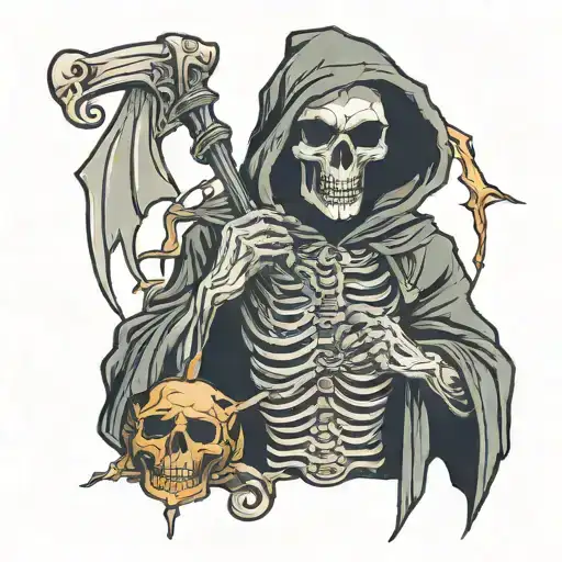 Grim Reaper Holding Cythe