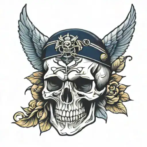 Navy Skull
