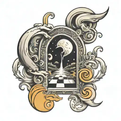 Infinite Doorway Leading To The Moon