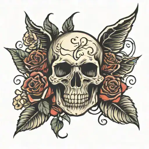 Skull And Roses