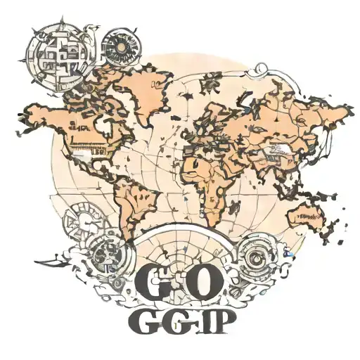 A World Map With The Word Go In The Middle Of It
