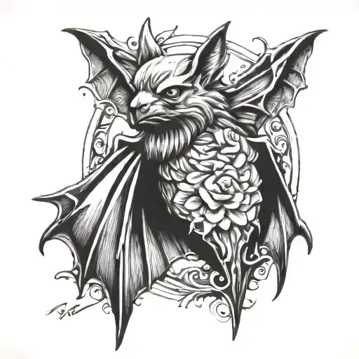 Triceps Bat Black And White