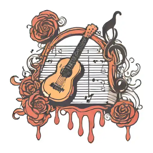 Music And Blood Dripping