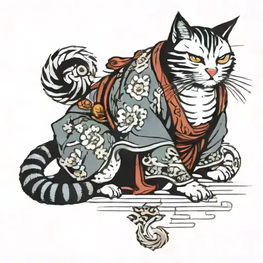 A Samurai Cat