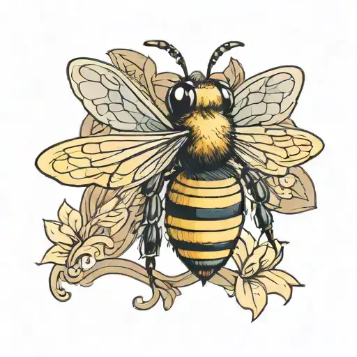 Bee With The Letter M In It