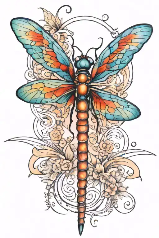 Watercolor Dragonfly