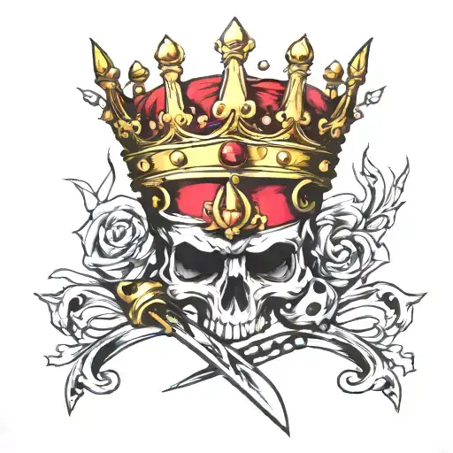 Crown Made With Swords And Jewels