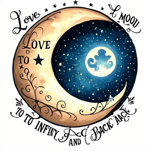 Love You To Moon To Star To Infinity And Back