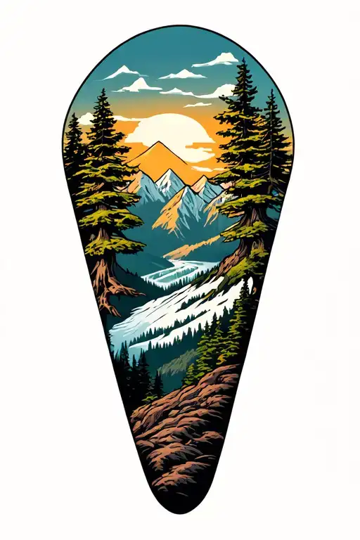 Coneing Outdoors Mountains Trees