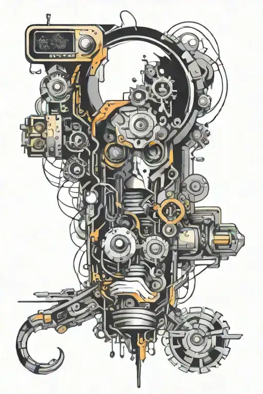 Abstract Representation Of Code And Technology