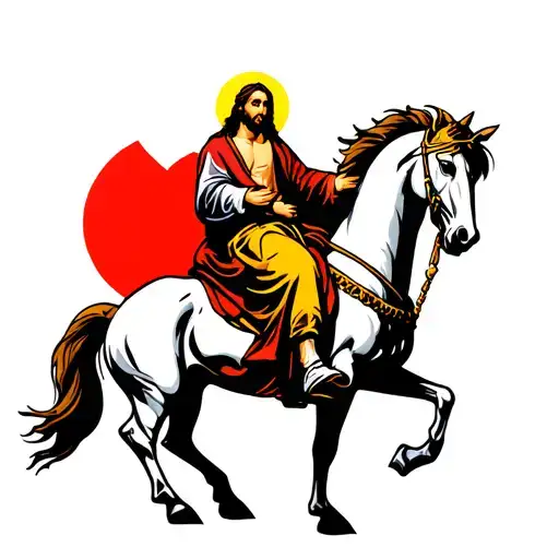 Jesus On White Horse