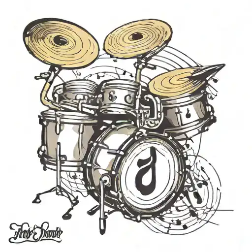 Drum And Music Notes