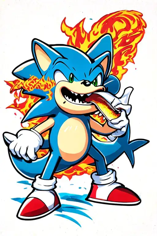 Sonic The Hedgehog Shark Eating