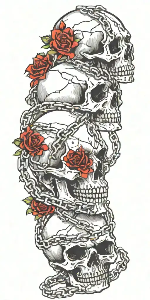 Skulls Wrapped In Chains