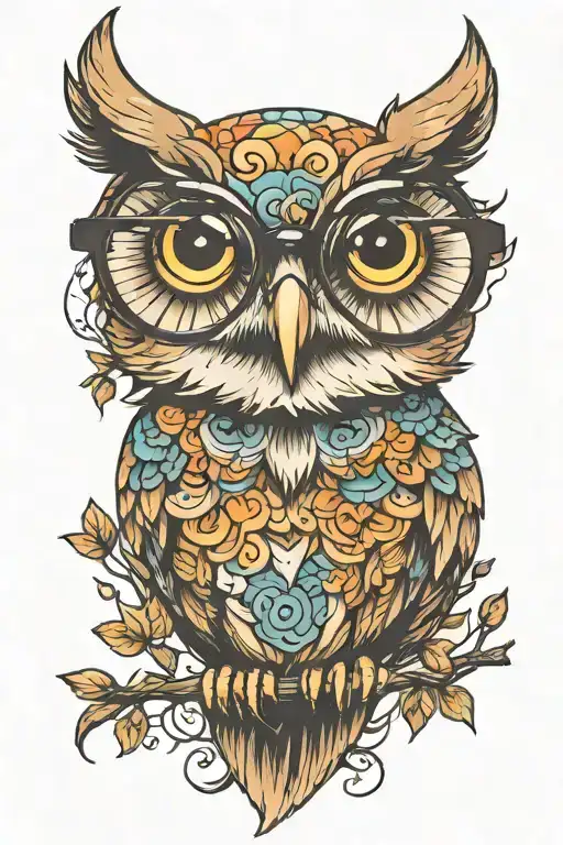 Owl With Glasses