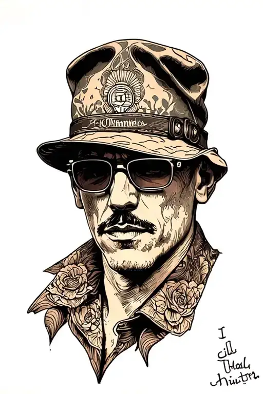 Portrait Of Hunter S Thompson Inspirational Chill