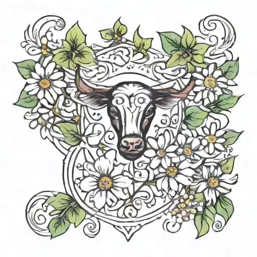 Taurus Zodiac Music Sweet Pea Daisy Heart