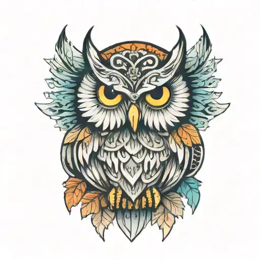 Owl With Nordic Mythology