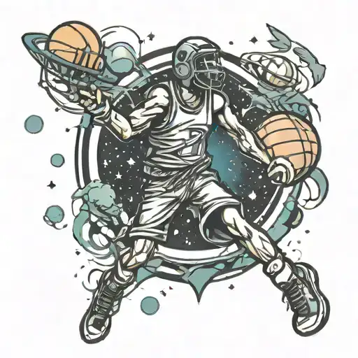Basketball Space Themed