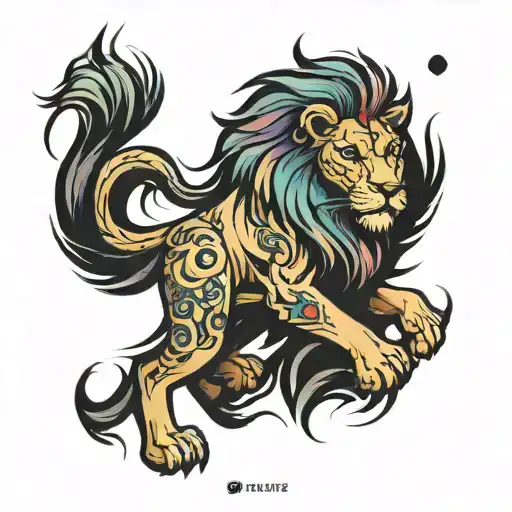 Lion Wearing