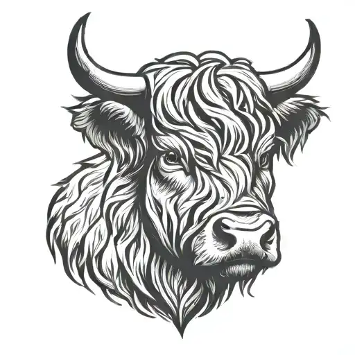 Highland Cow Head