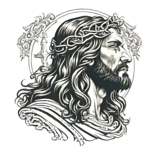 Realistic Jesus Christ Portrait