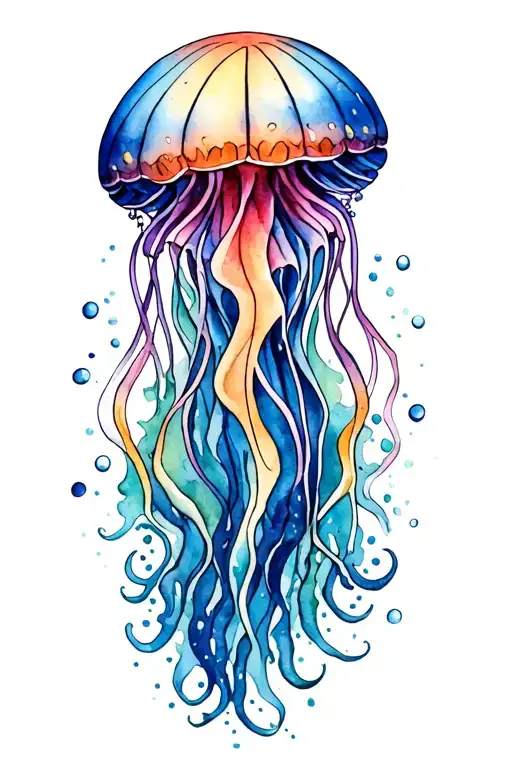 Watercolor Jellyfish