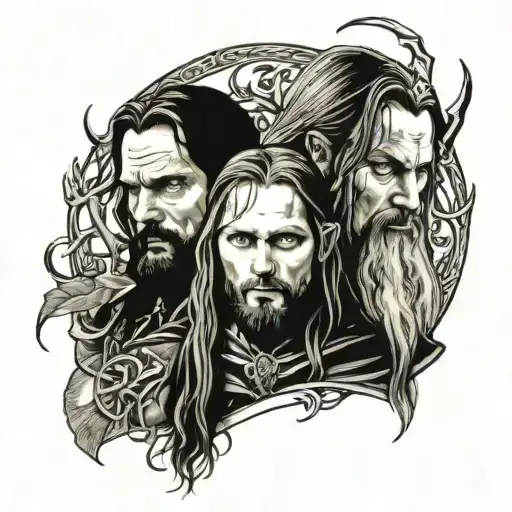 Lord Of The Rings Gimli Aragorn Legolas And The Ring