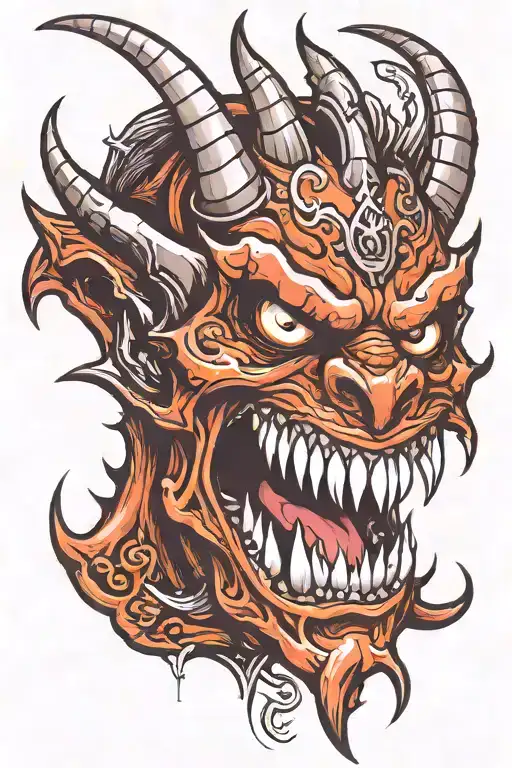 Demon With Long Teeth
