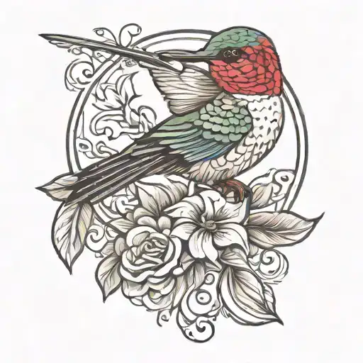 Hummingbird Perched Regally