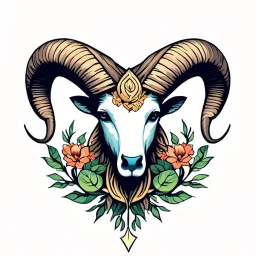Aries Zodiac Symbol For Life Growning