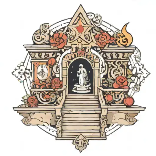 Religious Protection Stair Way