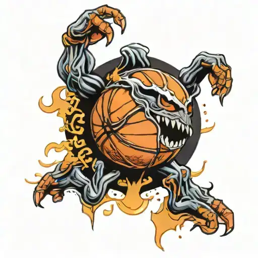 Dark Ghost Palming Basketball