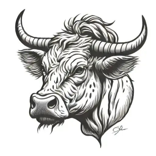 Highlander Cow Head