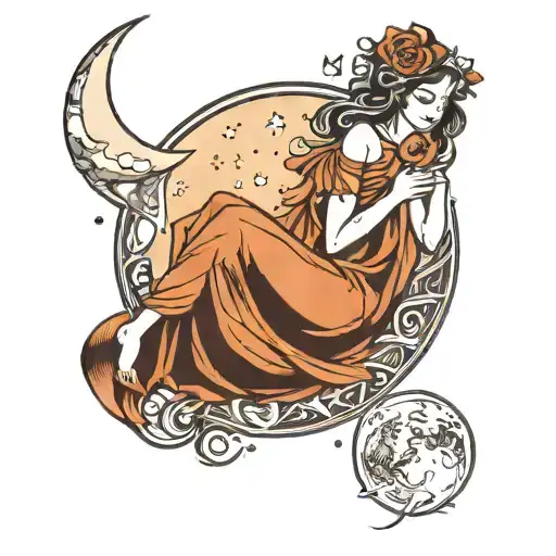 Celestial Women In Moon