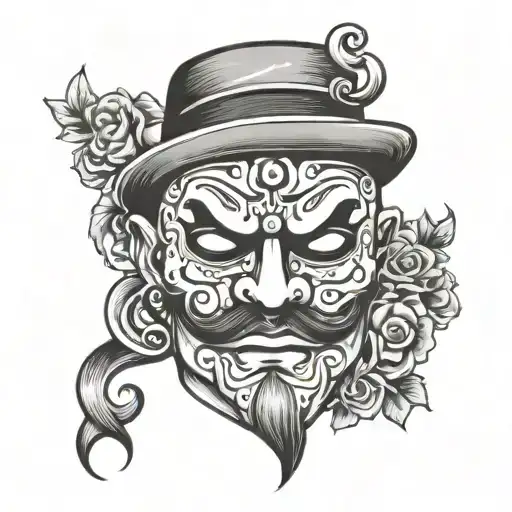 Old Scholl Gangster Mask