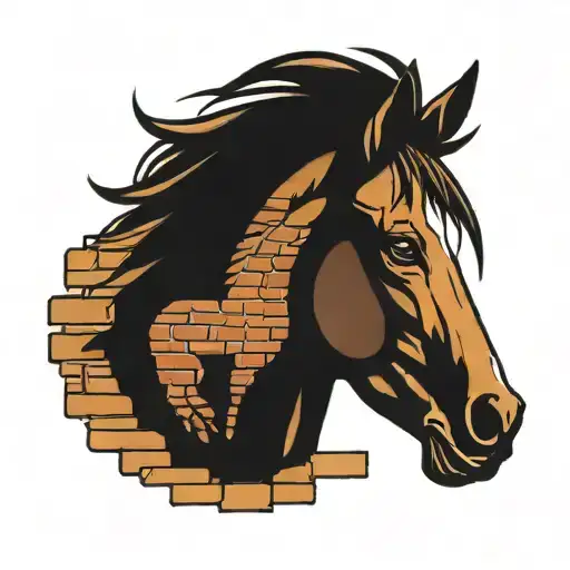 Horse And Brick