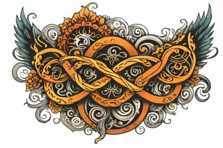 Infinity Symbol Incorporating Elements