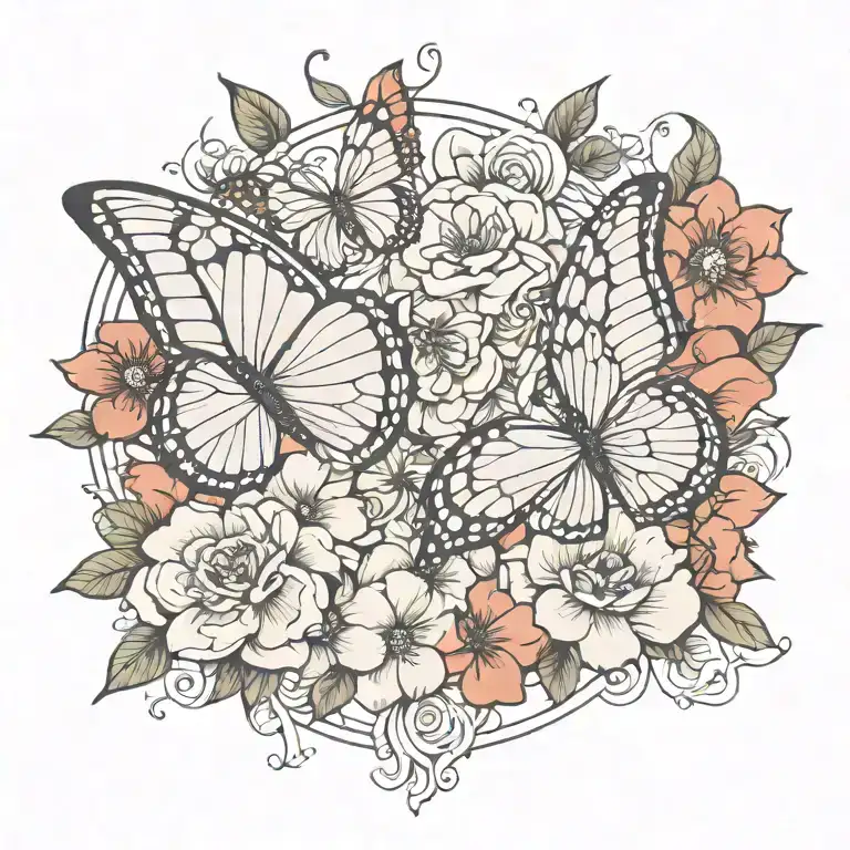 Flower Butterfly Emerging