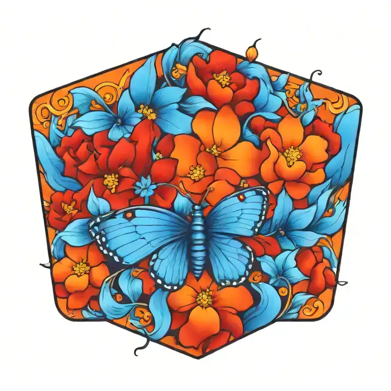 Flower Butterfly Emerging