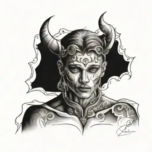 Sketch Of Tattoo On Collarbone And Chest