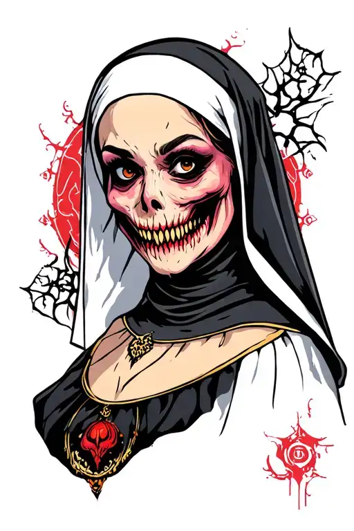 Spooky Evil Nun