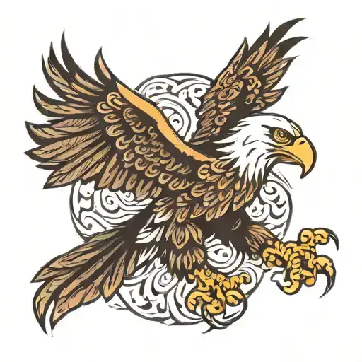 Eagle Tattoo On The Chest