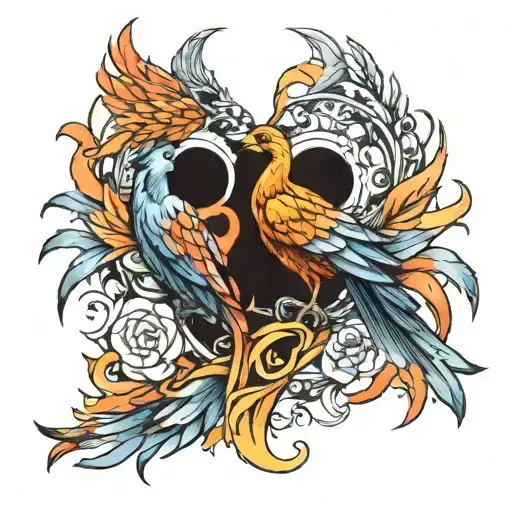 Fire And O Phenix Bird