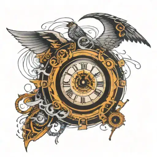 Angles Flying Away Eye Clock Embedded Circuit With Mcu