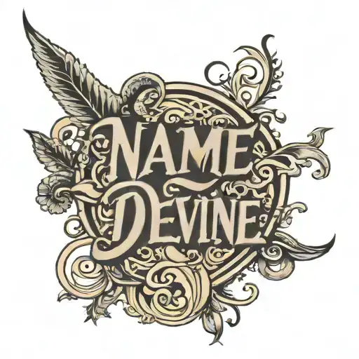 Name Devine In Script