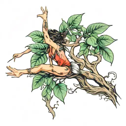 Spine Tattoo Ballete Ficus Tree